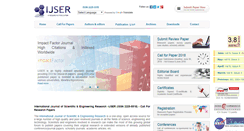 Desktop Screenshot of ijser.org