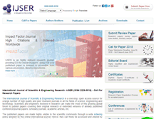 Tablet Screenshot of ijser.org